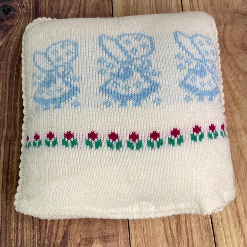 Vintage Throw Pillow Flowers Buttons Cottagecore Country Farmhouse Decor